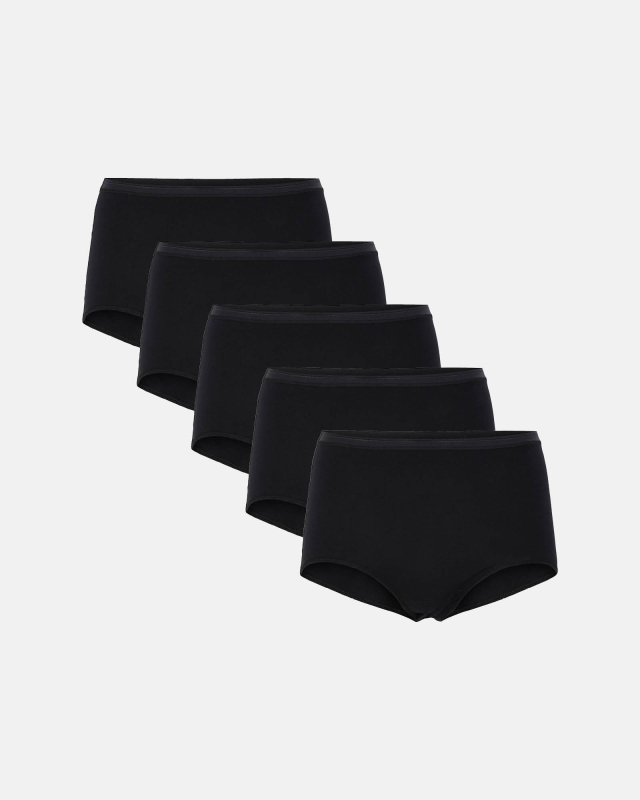 Maxi Brief | 5 Pak | Gots Bomuld | Sort