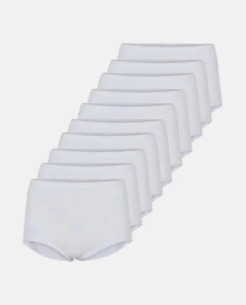 Maxi Brief 10-pak | Gots Bomuld | Hvid
