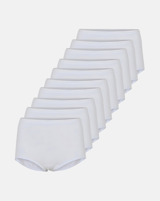 Maxi Brief 10-pak | Gots Bomuld | Hvid