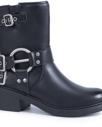 Milja Dame Bikerstøvler 68242 - Black