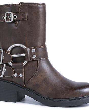 Milja Dame Bikerstøvler 68242 - Brown