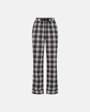 Natbukser "flannel" | 100% økologisk Bomuld | Gråternet
