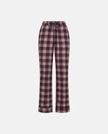 Natbukser "flannel" | 100% økologisk Bomuld | Rødternet