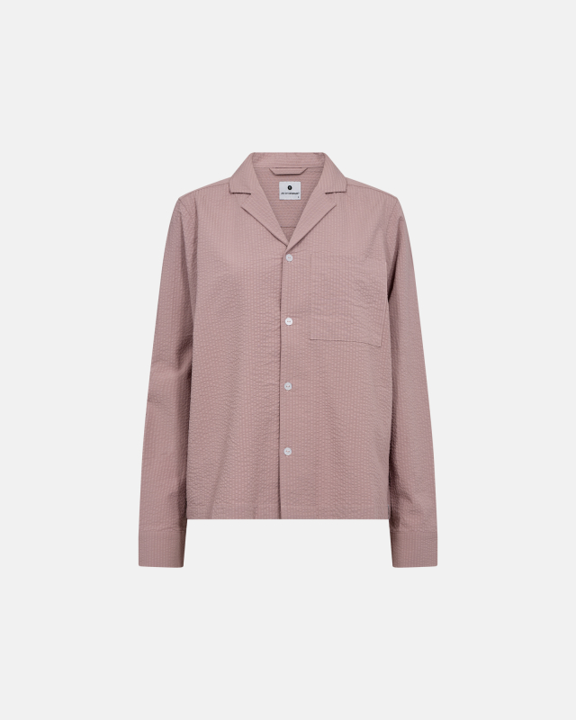 Natskjorte "seersucker" | Bambusviskose | Rose