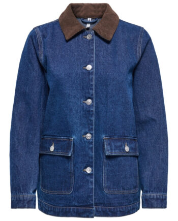 Only Dame Jakke Onlfrankie - Dark Blue Denim