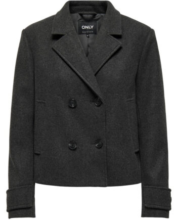 Only Dame Jakke Onlfreja - Dark Grey Melange