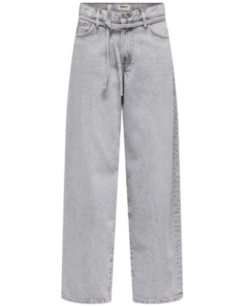 Only Dame Jeans Onlgianna - Light Grey Denim Bleached