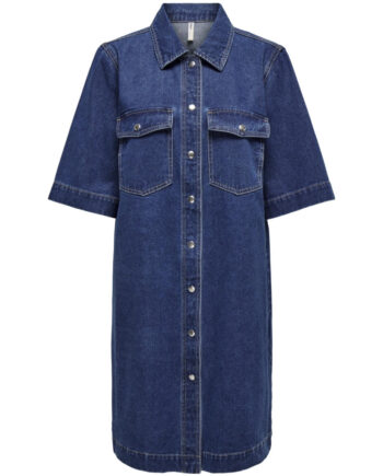 Only Dame Kjole Onlbelle - Dark Blue Denim
