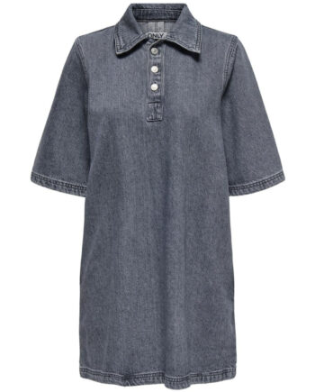 Only Dame Kjole Onlgry - Grey Denim