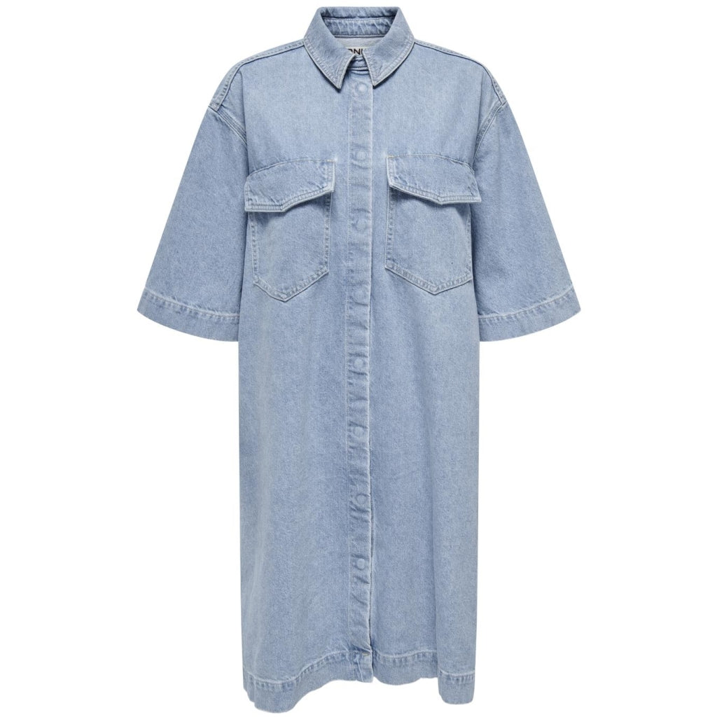 Only Dame Kjole Onlsophie - Light Blue Denim