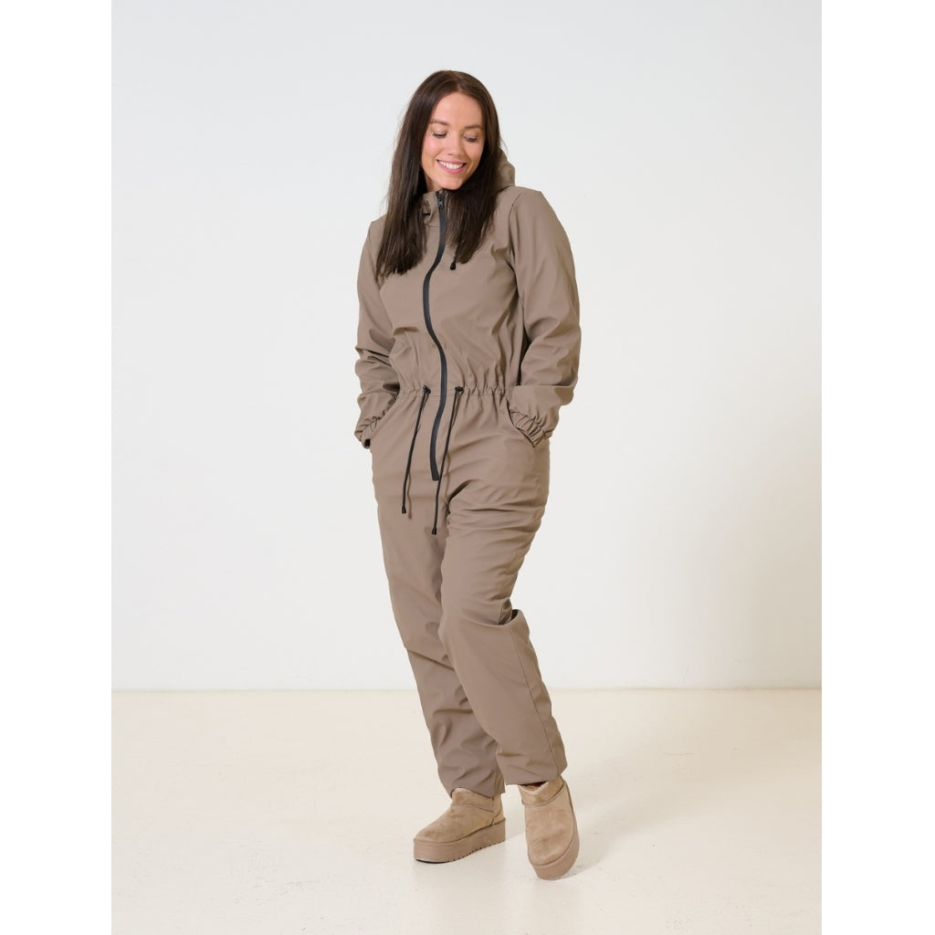 Only Dame Padded Rainsuit Onlphilippa - Walnut