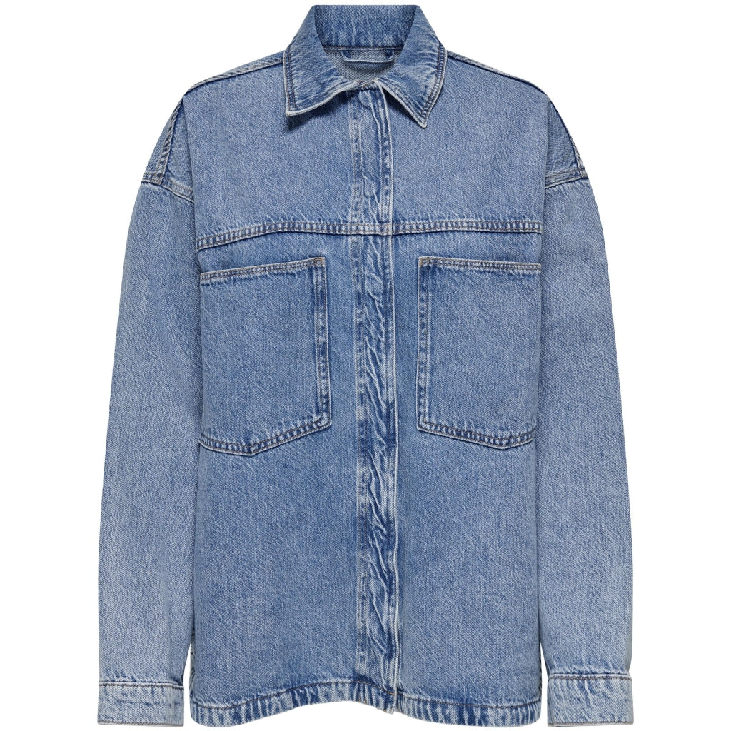 Only Dame Skjorte Onlemmie - Light Blue Denim