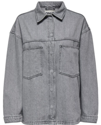 Only Dame Skjorte Onlemmie - Medium Grey Denim