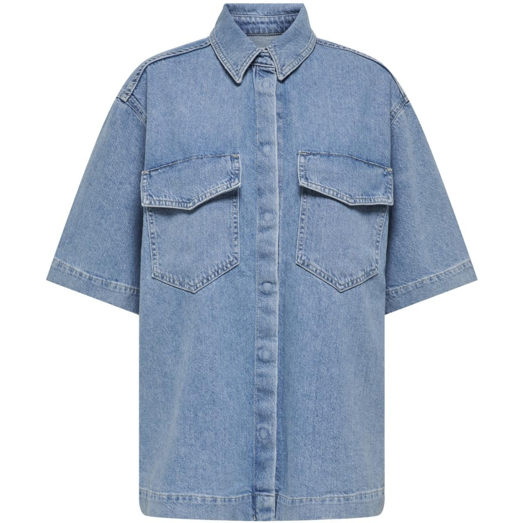 Only Dame Skjorte Onlsophie - Light Blue Denim