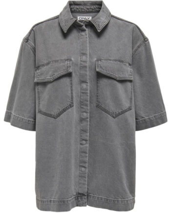 Only Dame Skjorte Onlsophie - Medium Grey Denim