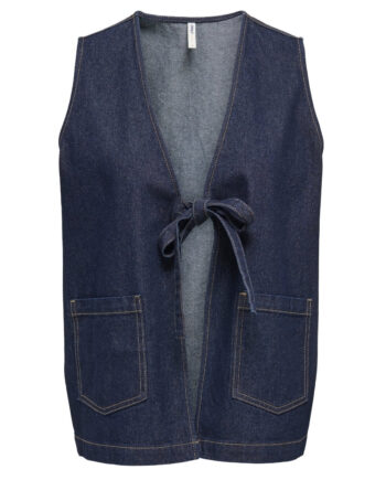 Only Dame Vest Onlida - Dark Blue Denim