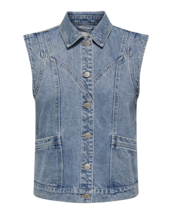 Only Dame Vest Onlkennedy - Medium Blue Denim
