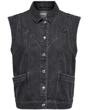 Only Dame Vest Onlkennedy - Washed Black