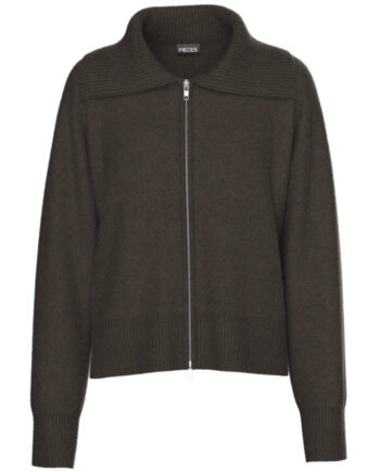 Pieces Dame Cardigan Pcmalou - Hot Fudge Melange