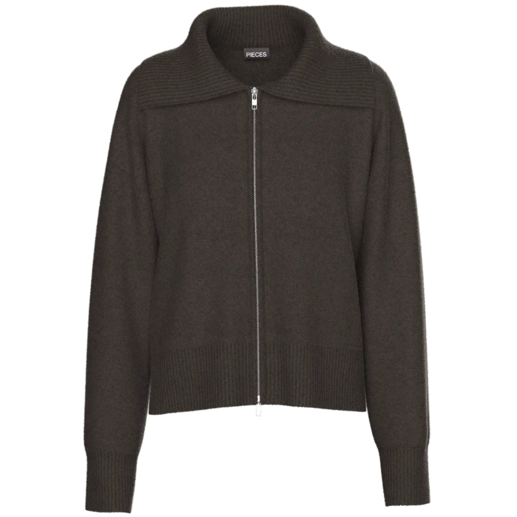 Pieces Dame Cardigan Pcmalou - Hot Fudge Melange
