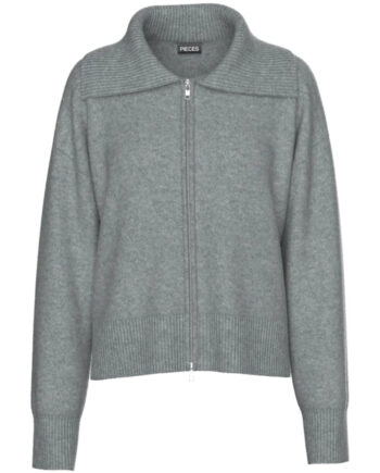 Pieces Dame Cardigan Pcmalou - Medium Grey Melange