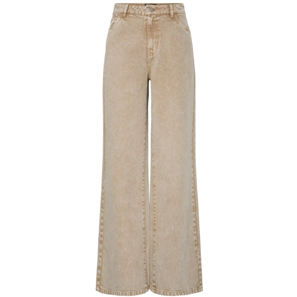 Pieces Dame Jeans Pcfay - Sandshell