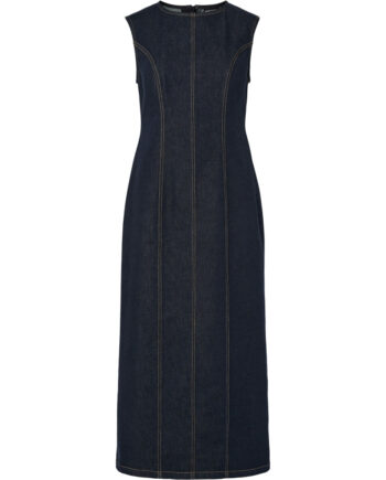 Pieces Dame Kjole Pcfranna - Dark Blue Denim