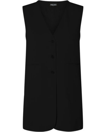 Pieces Dame Vest Pckamil - Black