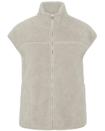 Pieces Dame Vest Pcsadia - Silver Gray
