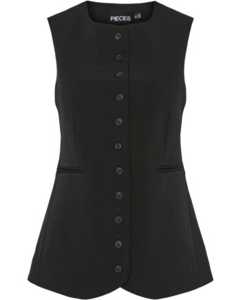 Pieces Dame Vest Pctempre - Black