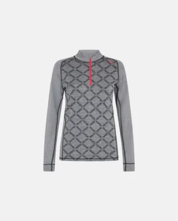 Pullover  Quot Half Zip Quot    100  Uld   Grå