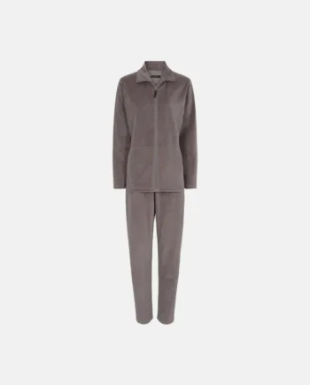Pyjamas Sæt I Velour | Bomuld | Brun