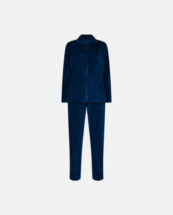 Pyjamas Sæt I Velour | Bomuld | Navy