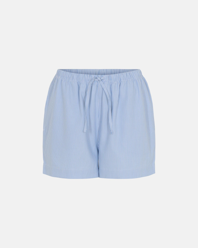 Pyjamas Shorts | Bambusviskose | Blå/hvid Strib