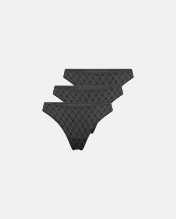 String "logo" 3-pak | Grå