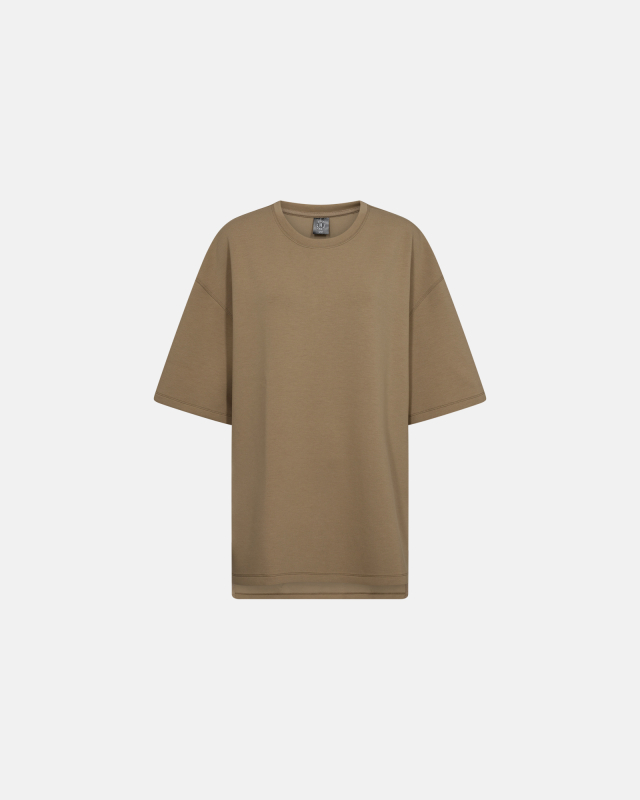 Sweat T-shirt "oversize" | Polyester | Sand