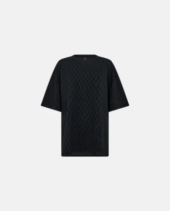 Sweat T-shirt "oversize" | Sort M. Flockprint