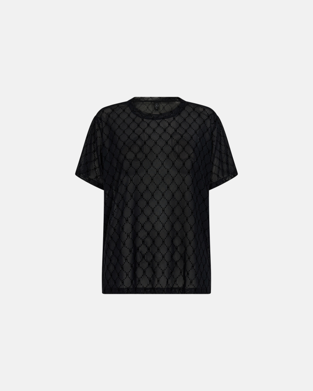 T-shirt "oversize Mesh" | Polyamid | Sort