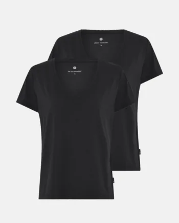 T-shirt V-neck 2-pak | Bambusviskose | Sort