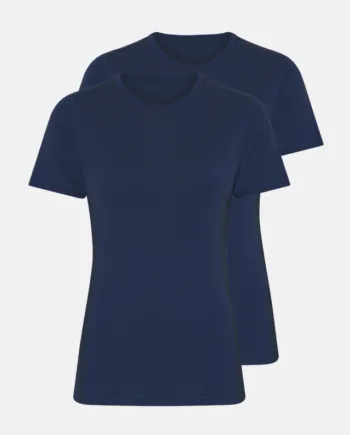 -shirt  -pak   100  Merino Uld   Navy