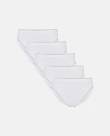Tai Brief | 5-pak  | Gots Bomuld | Hvid