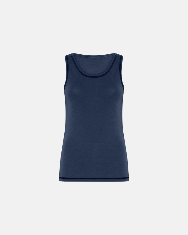 Tanktop | 100% Merino Uld | Navy