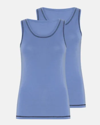 Tanktop 2-pak | 100% Merino Uld | Blå