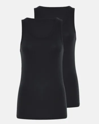 Tanktop 2-pak | 100% Merino Uld| Sort