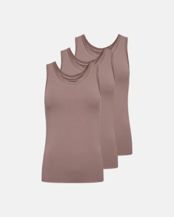 Tanktop 3-pak | økologisk Bambusviskose | Rose
