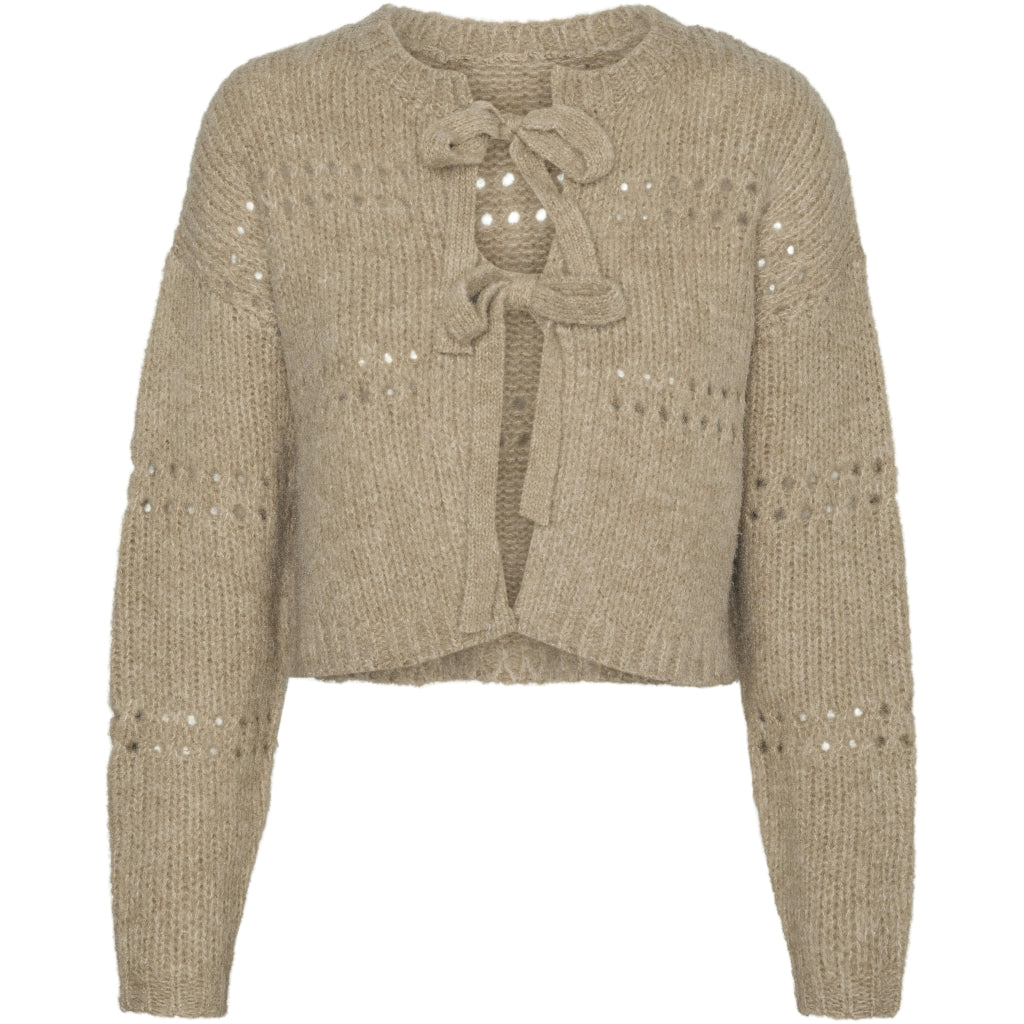 Vero Moda Dame Cardigan Vmadelina - Silver Mink W. Melange