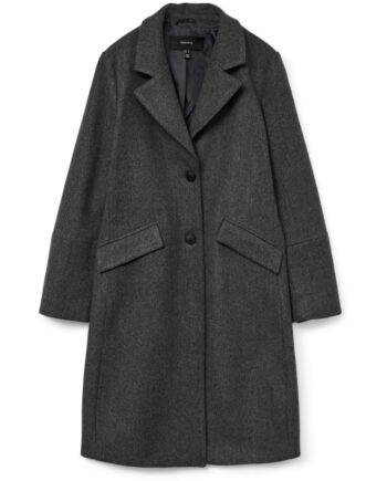 Vero Moda Dame Frakke Vmfortunesara - Dark Grey Melange