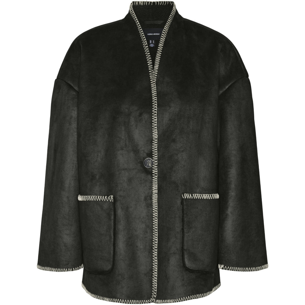 Vero Moda Dame Jakke Vmliva - Black White Detail