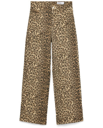 Vero Moda Dame Jeans Vmtessa - Silver Mink Leopard