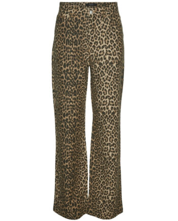 Vero Moda Dame Jeans Vmtessa - Silver Mink Leopard